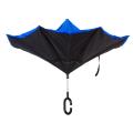 Double Layered Reverse Manual Open Straight Umbrella