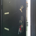 Heavy Duty Black Metal Steel Security Door Exterior