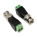 Tornillo en el conector CCTV BNC para cable coaxial