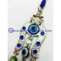 Blue Evil Eye with Horse Shoe Protection amulet car hanging decoration ornament