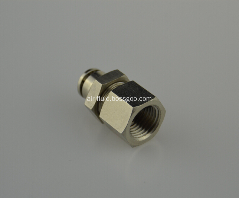 AJPMF Brass Push-To Connect Fittings Bulkhead Female