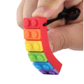 Custom Silicone Block Chew Necklace Toy