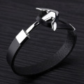 Fashion jewelry leather anchor bracelet for her