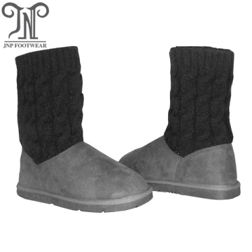 Kids toddler childrens grey long boots with socks