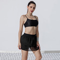 Tennis 2 Pieces Sports Bra And Shorts Skirt