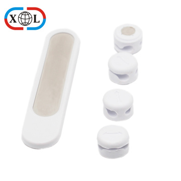 Magnetic Cable Clips White Adhesive Cord Holders