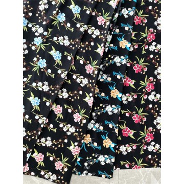 Tecido floral imprimir rayon tecido para vestido de verão