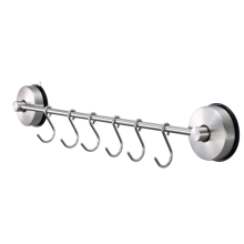 Suction Cup  Rail with 6 Sliding Hooks
