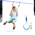 Colorful ninja swing bar gymnastic rings for backyard