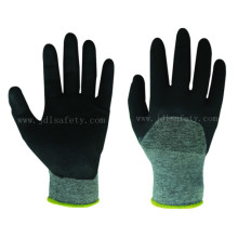 Anti-Cut Half Coating Work Glove with Nitrile (K8084-18)