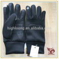 Atacado Inverno Ciclismo Poliéster Preto Palm Silício Fleece Luvas