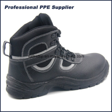Dividir cuero zapatos de Seguridad Industrial con puntera de acero