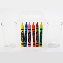 6 colores crayolas fija para los niños