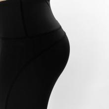 Pantalones de yoga de longitud de tobillo negro