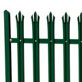 Conceptions de clôture de palissade en acier de clôture en métal enduit de poudre