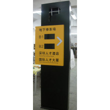 Outdoor Street Lamp Stainless Steel Advertising Signs