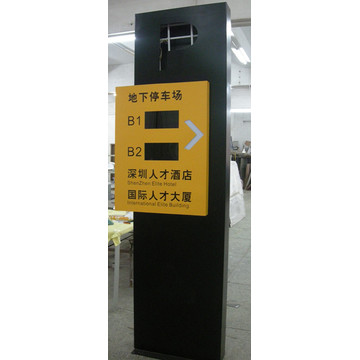 Outdoor Street Lamp Stainless Steel Advertising Signs