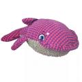 Pet dog toy plush two-color pineapple velvet whale
