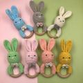 DIY Crochet Rabbit Toys Baby Teether Knitting Rabbit Plush Toy Baby Comfort Supply