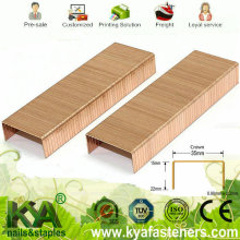 35 Series Copper Carton Closing Staples for Packaging