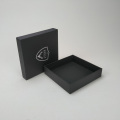 Embalaje de caja de regalo negro de montaña rusa personalizada para posavasos