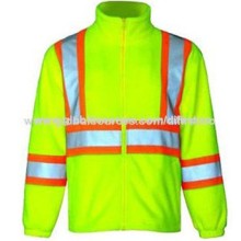 Safety Reflective Coats with Polar Fleece, Colors Available