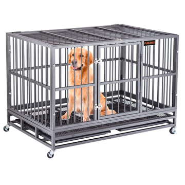 Large Dogs Cage with Lockable Wheels