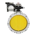 Flange Pneumatic Powder  Butterfly Valve