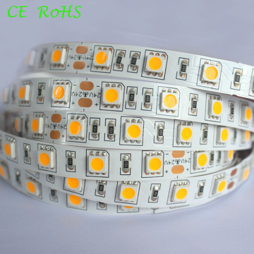 3200k 60LEDs SMD5050 24volt Iluminação flexível da tira do diodo emissor de luz