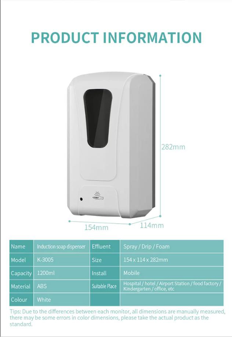 2soap Dispenser Hand Sanitizer 1000ml Suitable For All Kinds Of Public Places