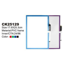 Placa de PVC quadro branco com marcador de apagável