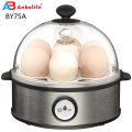 Omelet & Soft Medium Hard-Boiled Electric Egg Cooker with Auto-Off Buzzer and Stainless Steel Tray 7 Egg Capacity Egg Boiler