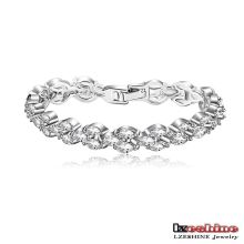 Cubic Zirconia CZ Cluster Pulseras para las mujeres (CBR0038-B)