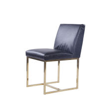 Emery Side Dining Chair Black Leather Collection