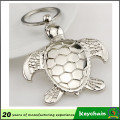 Metal 3D Tortoise Animal Shaped Keychain Factory Direct Live Animal Keyholder