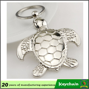 Métal 3D Tortue Façonné Animal Keychain Usine Directe Animale Animale Keyholder