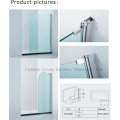 Bathroom Curved Corner Bathtub Screen/Rounded Edges Shower Screen (CVP009)