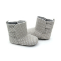 Baby-Winterstiefel aus Baumwolle mit weicher Gummisohle