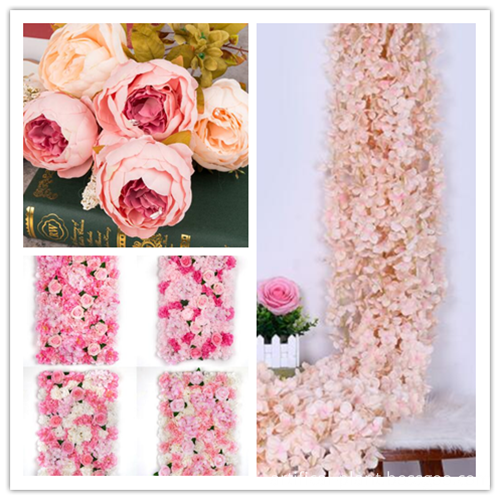 artificial flowers wall