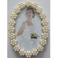 Oval Pearl Wedding Photo Frame