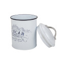 White Coffee Tea Sugar Canister Set