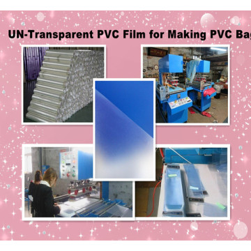 Filme de PVC un-transparente mais quentes para fazer o saco do PVC