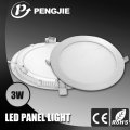 3W Alumínio Slim Round LED Ceiling Light para Interior