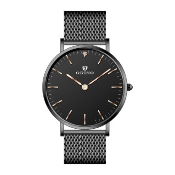 Dame minimalistische Handgelenk Uhr mit Mesh Band