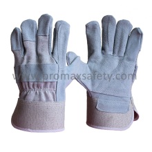 Reinforced Palm Cow Split Rogger Glove with Rubberized Cuff