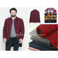 100 Combed Cotton Yarn Dyed Flannel for Shiring