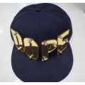 Diseño de moda nueva droga personalizar cristal hiphop carta remache snapback sombrero gorra