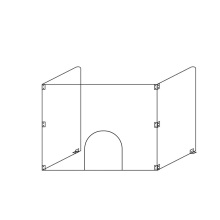 customized plastic counter covid19 isolating protection