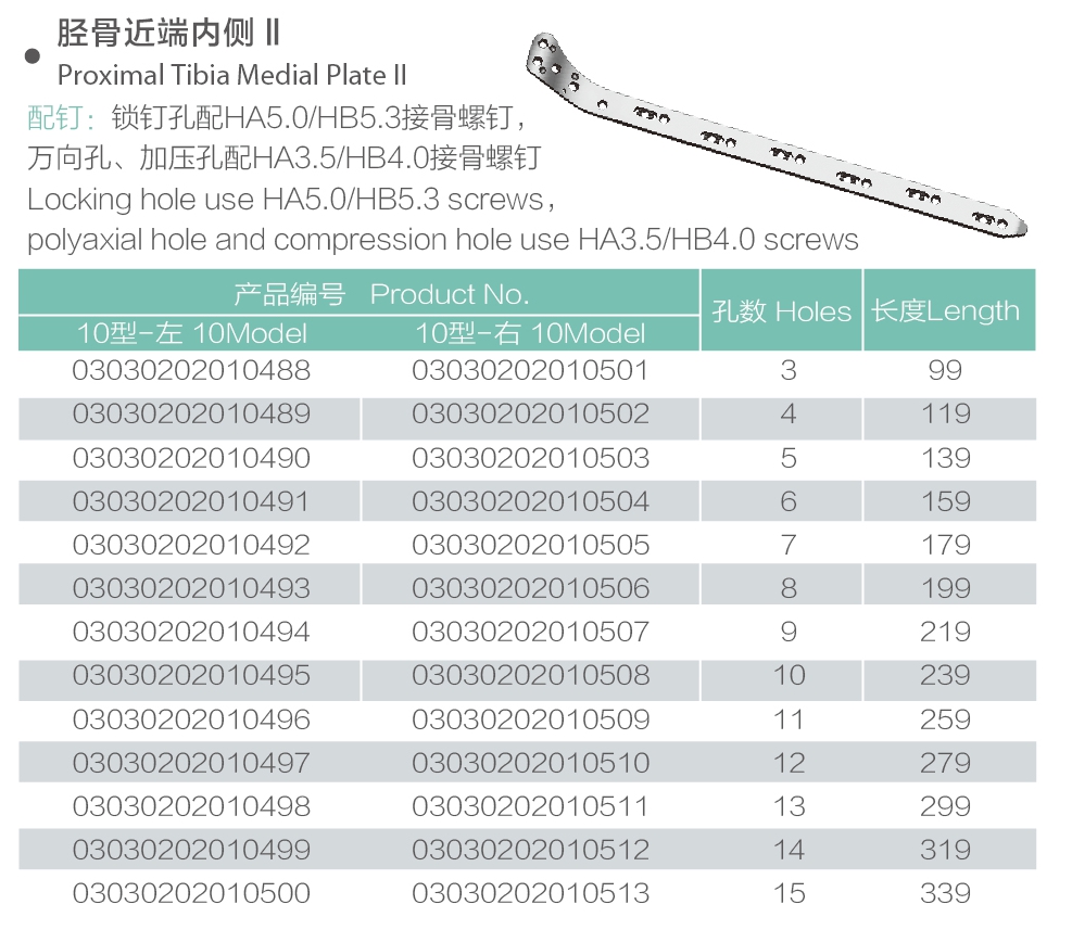 34 Proximal Tibia Medial Plate 2