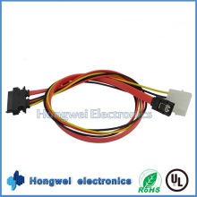 Male to Female SATA 7+15p to 4p Power Plug and SATA 7p Cable